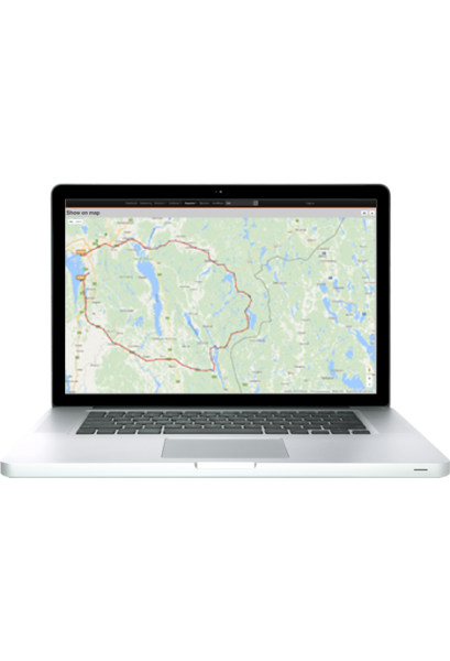 Laptop GPS Tracker kartvisning